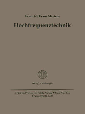 cover image of Hochfrequenztechnik